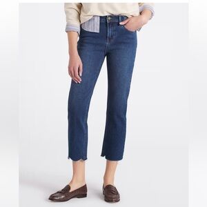 Like New Just USA Saskia Mid Rise Slim Straight Raw Hem Indigo Blue Jeans Pants